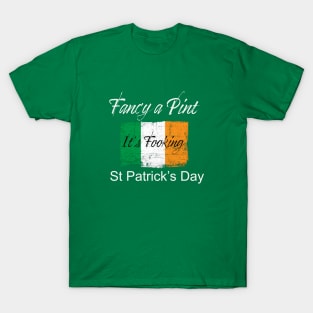 St Patricks Day 'Fancy a Pint' T-Shirt